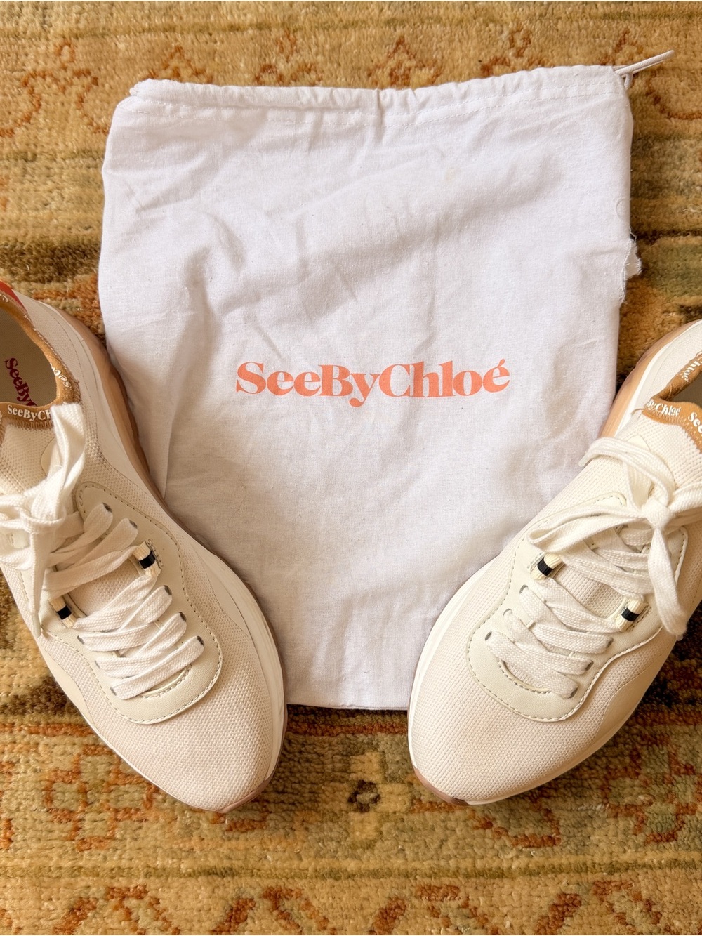 See by Chloé Cream Sneakers